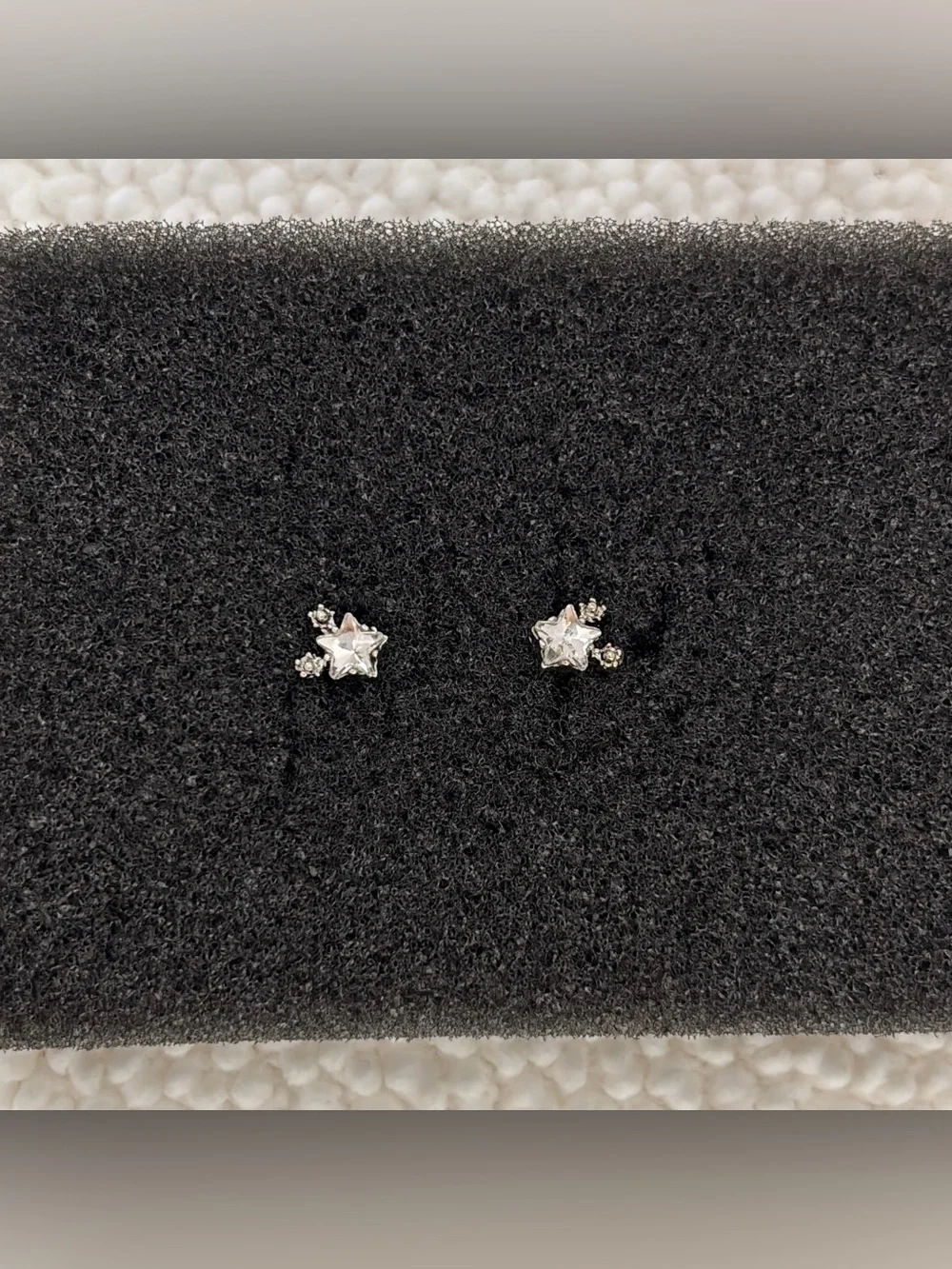 6mm Small CZ Star Stud Earrings for Men Women Streetwear Punk Hip Hop Unisex